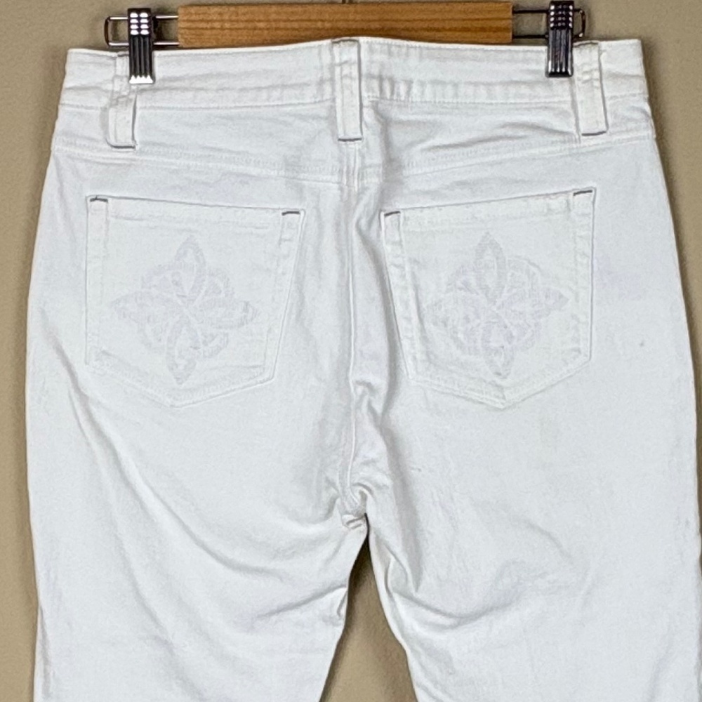 Cabi White Cotton Blend Jeans; Size 6 - Picture 7 of 12